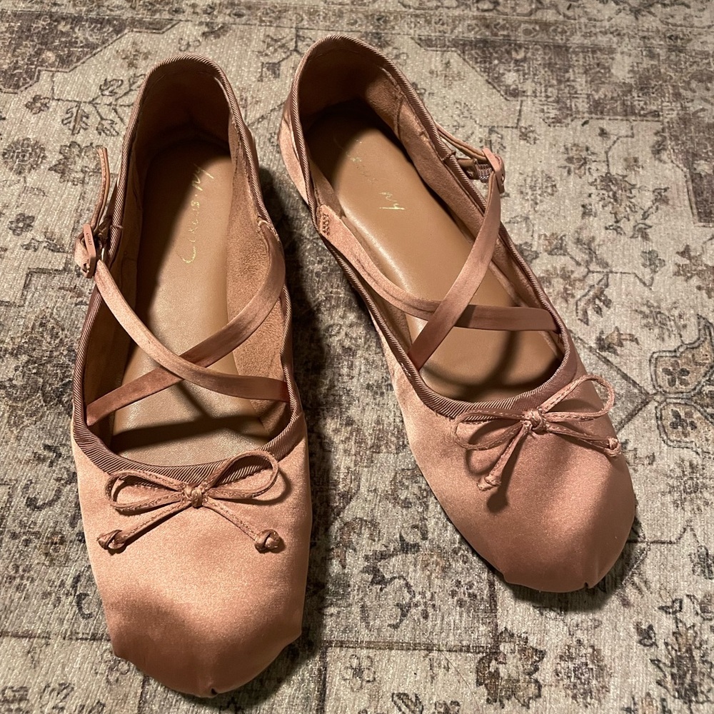 Circus NY Satin Ballet Flats